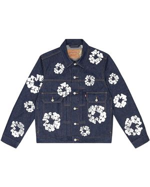 DENIM TEARS Levi's Denim Jacket "Selvedge" Dt400" - Blue