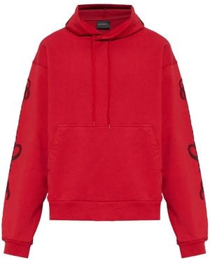 Balenciaga Oversized Hoodie 858143 Ttvm8 6167" - Red