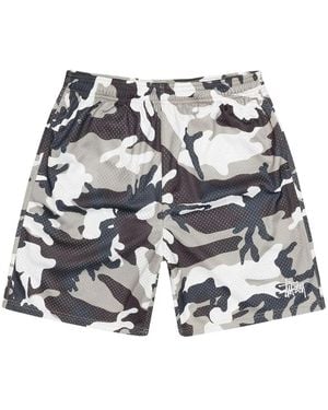 Stussy Basic Mesh Short "Snow Camo" Stus263" - Black