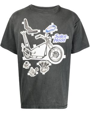 SAINT Mxxxxxx Bike T-Shirt Sm S23 0000 114" - Black
