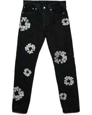 Chrome Hearts Bust Down Denim Dt482" - Black