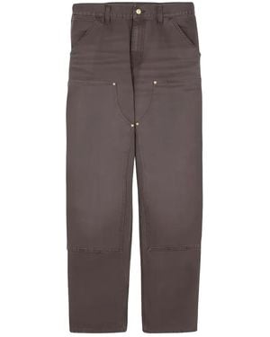 Carhartt Double Knee Trousers Grind Wash" I034796 3Is4O" - Black
