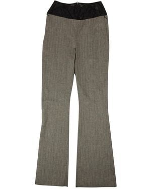 Palm Angels Pinstripe Trousers 82Ngg Pa 1391" - Black