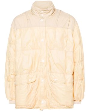Our Legacy Nylon Zip Up Jacket Jackets Cream M2241Ecr" - Black