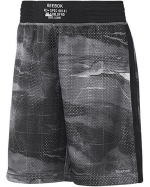 Reebok Combat Prime Boxing Shorts "Skull" S96543" - Black