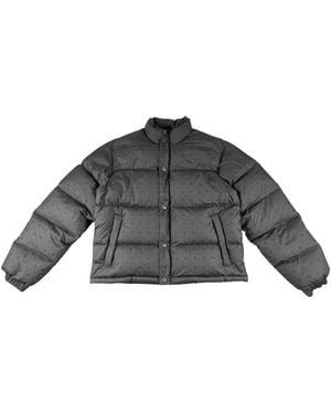 Chrome Hearts Monogram Print Down Puffer Jacket "Charcoal" Chrm1285" - Black