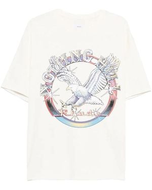 Rhude Notting Hill Eagle T-Shirt "Vintage" Rhpf25Tt13012 0028" - Black