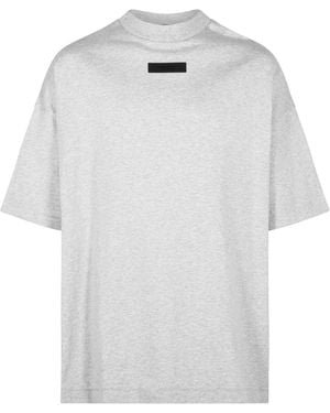 Fear Of God Tab Crewneck Tee "Light Heather" 125Sp244196F" - Black