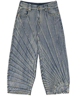 House of Errors All Seeing Straight-Fit Jeans Hoe Jns Snr" - Black