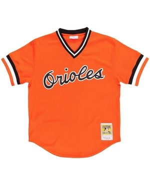 Mitchell & Ness Authentic Bp Jersey "Mlb Orioles 1988 Cal Ripken Jr" Abpj3072 Bor88Crioran" - Orange