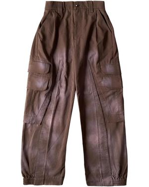 NAMESAKE Exel Sprayed Cargo Trousers N3Aw24Pt07Cg" - Black
