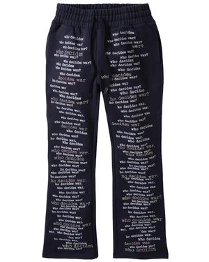 Who Decides War Wdw Scripture Joggers Foadcfn7" - Black