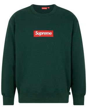 Supreme Box Logo Crewneck "Fw22" Su12497" - Green