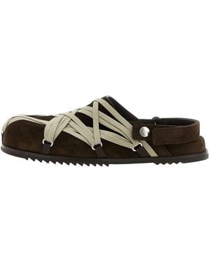 Rick Owens Megalaced Mule Granola Ru02E1813Lvsw 104" - Black