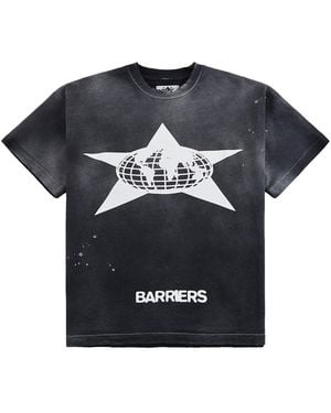 Barriers Distressed Star T-Shirt "Vintage" Bar30" - Black