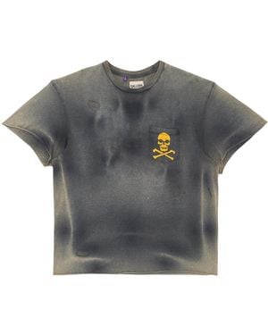 GALLERY DEPT. Zip Logo Short Sleeve T-Shirt Shirt "Washed" Zpt 1000" - Black