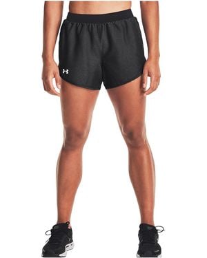 Under Armour Fly-By 2.0 3.5" Shorts "Heather Charcoal 1350196 015" - Black
