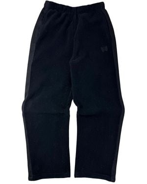 Needles Uniqlo Fleece Wide Trousers 483979 09" - Black