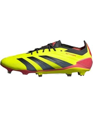 adidas Predator 24 Elite Low Fg "Team Solar" If5441" - Yellow