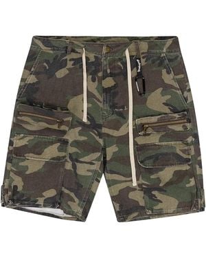 GODSPEED NEW YORK Militia Cargo Shorts V2 Gs026" - Black