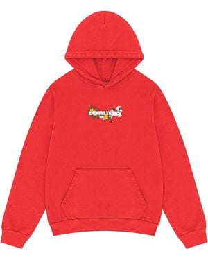DENIM TEARS Embroidered Floral Logo Hoodie Dt315"