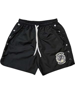 SAINT VANITY Nylon Shorts Sv019" - Black