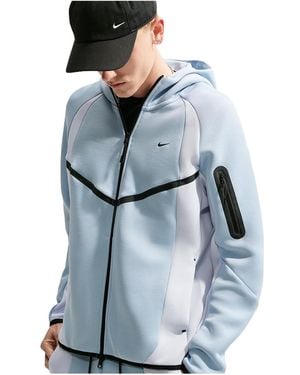 Nike Tech Colour-Block Full-Zip Fleece Windrunner Jacket "Light Armoury Football If1325 440" - Black