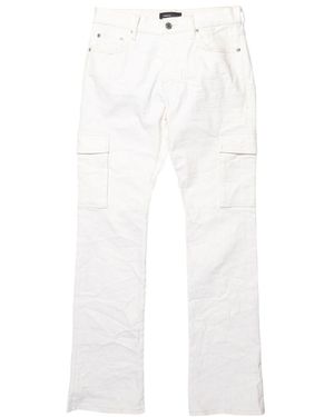 Purple Brand Patent Film Cargo Flare P004 Pfsw423" - Black
