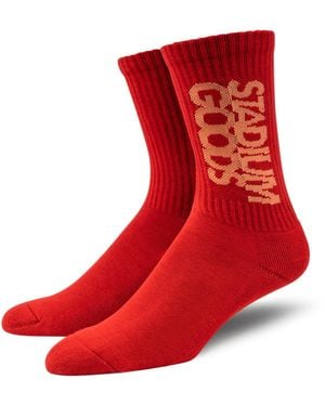 Stadium Goods Crew Sock Rose" Sgs0454" - Red