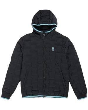 Psycho Bunny Bampton Seamless Down Jacket B6J325Q1Ns Blk" - Black