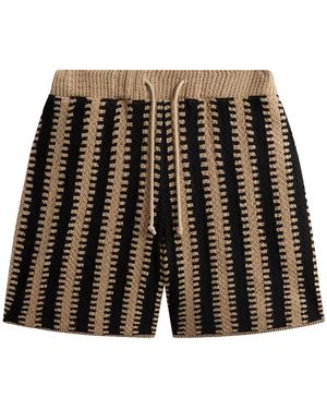 Kith Crochet Curtis Short "Shea" Khm060590 252" - Black