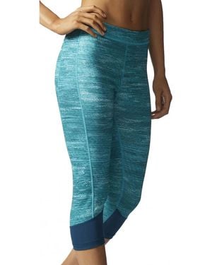 adidas Techfit Printed Heather Capris Aj2269" - Black
