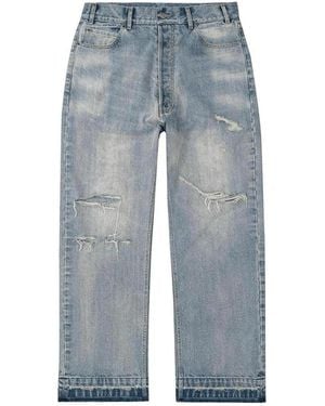 Bravest Studios Thrashed Baggy Denim Trousers Bs92" - Black