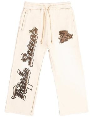 Triple Sevens All Star Football Joggers T7 Asfsp Brn" - Black