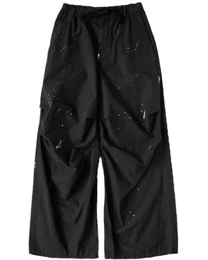 MM6 by Maison Margiela Paint Splatter Cargo Trousers S62Kb0240M35458899" - Black