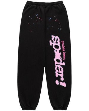 Sp5der Cb Punk V2 Joggers "Owl" 348" - Black