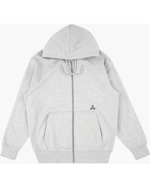 Palace Sofar Zip Hoodie - Gray