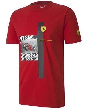 PUMA Scuderia Ferrari Q2 T-Shirt "Rosso Corsa" 596156 01" - Red