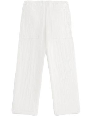 Kith Kavi Sheer Monogram Trousers Khw060340 101" - Black