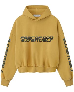 Fear Of God Cropped Relaxed Hoodie "Canyon" 192Ho256902F" - Black