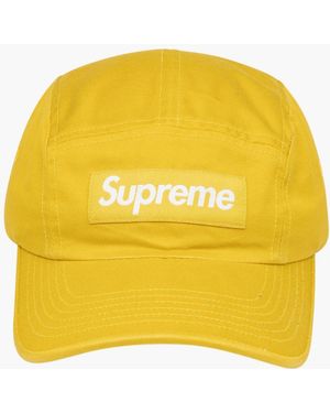 Supreme Washed Chino Twill Camp Cap "fw 21" - Yellow
