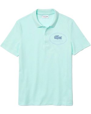Lacoste Slim Fit Embroidered Crocodile Pique Polo T-Shirt "Turquiose" Ph9733 Nre" - Black
