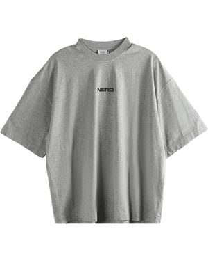 Vetements Nerd T-Shirt Melange" Me76Tr207G" - Black
