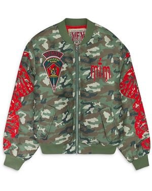 Murd333r.fm Special Ops Bomber Jacket Mdr Xotw 0001" - Green