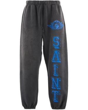 Saint Michael Angel Of Death Logo Joggers Sm Hr1 0000 060" - Black