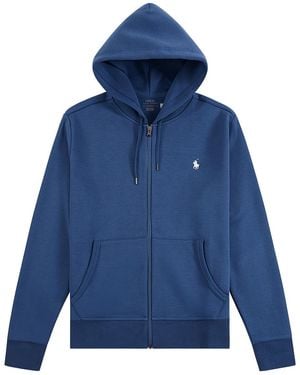 Polo Ralph Lauren Double-Knit Full Zip Hoodie "Aviator" 710881517087" - Blue