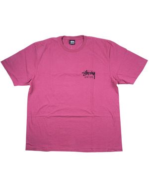 Stussy New York Chapter T-Shirt "Berry" Stus375" - Pink