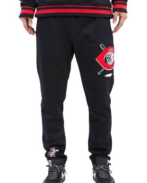 Pro Standard Mlb Cincinnati Reds Mash Up Logo Joggers Lcr433398 Blk" - Black