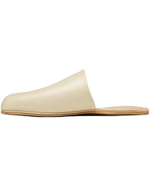 Our Legacy Cigarr Slipper "Crema Leather" Ws2257Cc" - Black