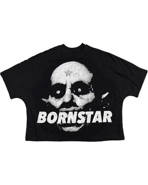 Billionaire Studios Bornstar Face T-Shirt Bs016" - Black